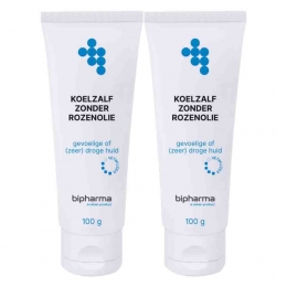 2xBipharmaKoelzalfZonderRozenolieTubeLos100gr