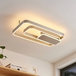 LucandeKadiraLEDplafondlamp60cmnikkel