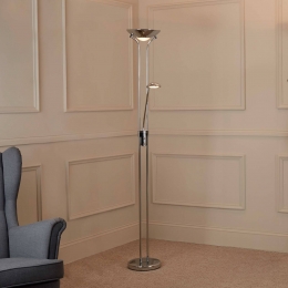 SearchlightLEDvloerlampMoederKindchroomleeslampdimbaar