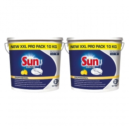 2xSunProfessionalVaatwaspoederKorteWascyclusCitroenProFormula10kg