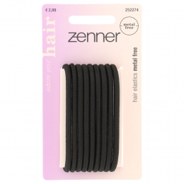 ZennerElastiekenMetalFreeZwart9stuks