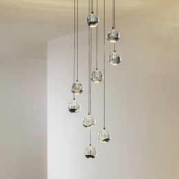 LucandeLEDhanglampHayleyzwart9-lampsglas