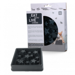 EatSlowLiveLongerStarGreyXS