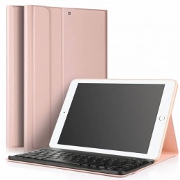 iPad2017hoesmetafneembaartoetsenbordroze
