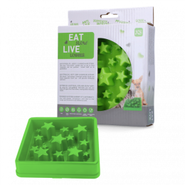EatSlowLiveLongerStarGreenXS