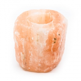 ZoutsteenWaxinelichthouderOranjeRoze1-15kg