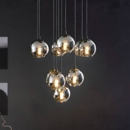 EGLOHanglampAriscanizwart65cmstaalglas10-lamps