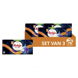 3xRobijnWascapsules3-in1BlackVelvet26stuks