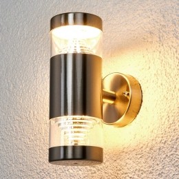 LindbyLEDbuitenwandlampLanea21cmroestvrijstaalIP44