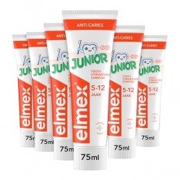 6xElmexGel-TandpastaJunior5-12Jaar75ml