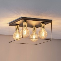 LuminexPlafondlampAnnametmetalenframe4-lampsvierkant