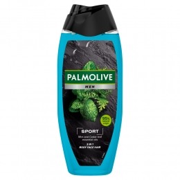 6xPalmoliveMen3-in-1BodyFaceHairEtherischeOlinMuntCedernaalden500ml