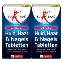GratisVerzending2xLucovitaalHuidHaarNagelsmetBiotine60tabletten