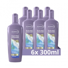 6xAndrlonShampooKleiFrisZuiver300ml