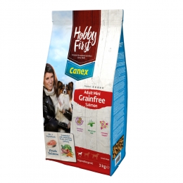 HobbyFirstCanexAdultHondenvoerSalmonMiniGrainfree3kg