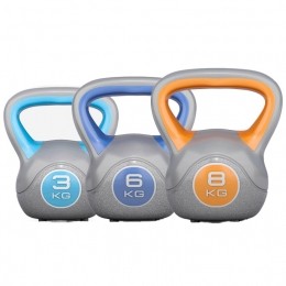 Kettlebells-KunststofTrendy-3kg6kg8kg-Setvan3-GorillaSports