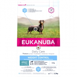 EukanubaDailyCareWeightControlSmall-MediumHondenvoerKip25kg