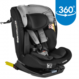 MoniVamosStoneGray40-150cm360i-SizeAutostoel