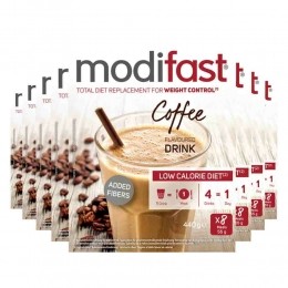 8xModifastIntensiveMilkshakeKoffie8x55gr