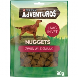 AdventurosHondensnackNuggetsWildzwijnsmaak90gr