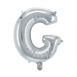 Letterballonzilverkleurig-32cm-G