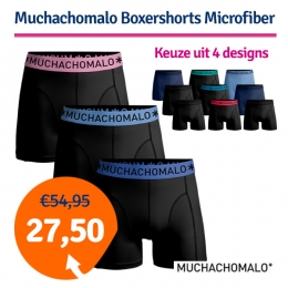 MuchachomaloBoxershortsMicrofiber3-packBlackBlackBlack-XL