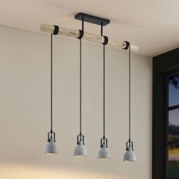 LindbyhanglampAmiliahoutbeton4-lamps90cmGU10