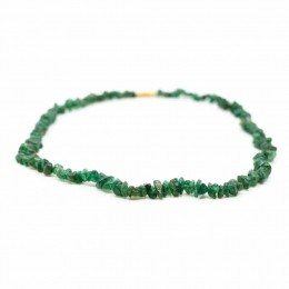 EdelsteenSplitkettingGroeneJade45cm