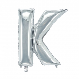 Letterballonzilverkleurig-32cm-K