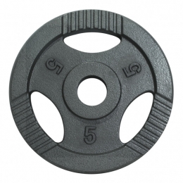 Gewicht-Halterschijf-5kg-GripperGietijzer-5051mm-GorillaSports