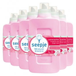 6xSeepjeWasverzachterPioenroosenCederhout30Wasbeurten750ml