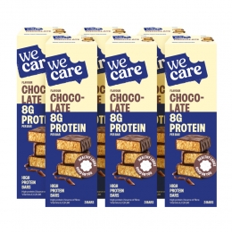 6xWeCareHighproteinBarsChocolate81gr