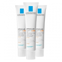 3xLaRochePosayEffaclarDuoDagcrmeSPF3040ml