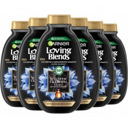 6xGarnierLovingBlendsMagneticCharcoalShampoo300ml
