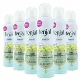 6xFenjalDeodorantSpraySensitive150ml
