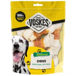 VoskesBlankeKauwknopenMetKip10stuks