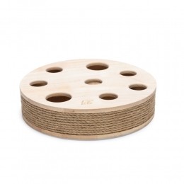 DesignedbyLotteKattenspeelgoedRayaHoutBruin31x31x7cm