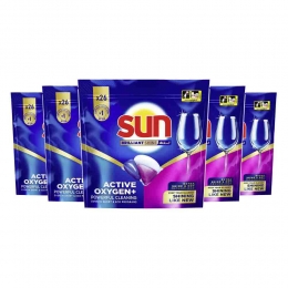 5xSunBrilliantShineAll-in1Vaatwascapsules26stuks