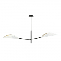 EMIBIGLIGHTINGPlafondlampLotuszwartwitgoud2-lamps