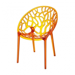 TuinstoelCrystaloranjekunststof