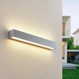 LucandeLEDwandlampLengo50cmzilver2-lampsIP65