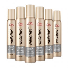 6xWellaFlexMousseShineHold200ml