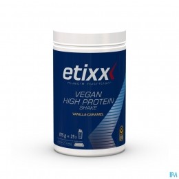 EtixxVeganHighProteinShakeVanille-Caramel875gr