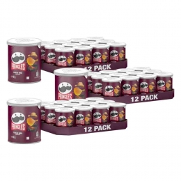 3xPringlesChipsBarbecue12x40gr