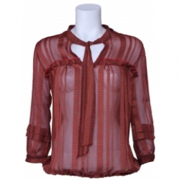 BlouseAmyGee-Gestipt-Rood
