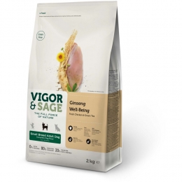 VigorSageHondenvoerSmallWell-BeingGinseng2kg