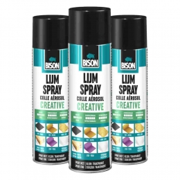 3xBisonLijmsprayCreative200ml