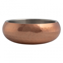 HondenvoerbakDinerSteelkoperMaatS