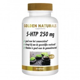 GratisVerzending2xGoldenNaturals5-HTP250mg60vegacapsules