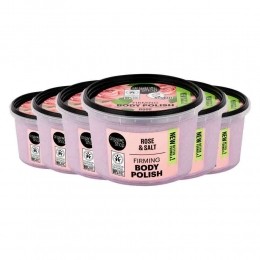 6xOrganicShopBodyPolishPearlRose250ml